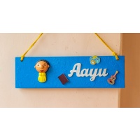 Customized designer handcrafted hut shaped couple nameplate Cute handcrafted designer customized kids nameplate