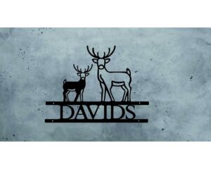 Davids Lazer Cut Home Name Plate