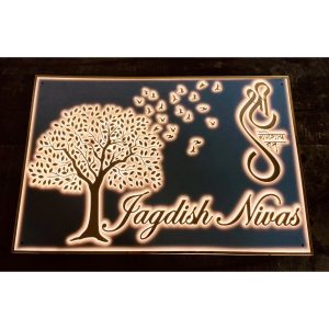 Designer Acrylic LED Personalised Name Plate
