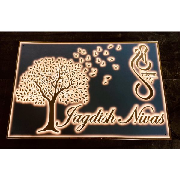 Designer Acrylic LED Personalised Name Plate