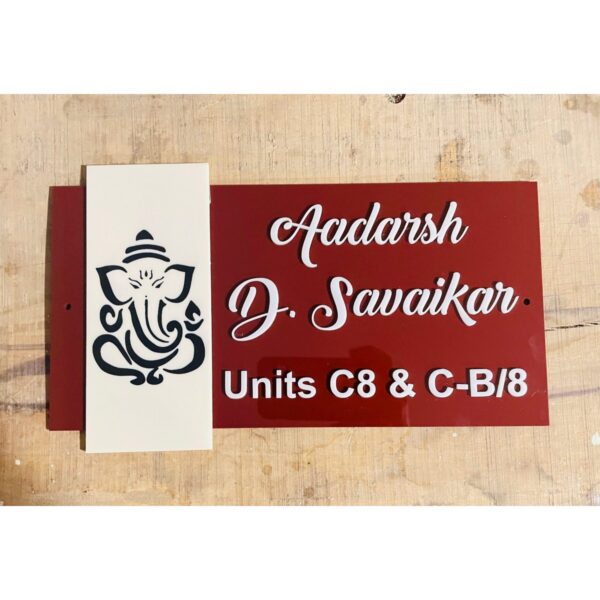 Designer and Affordable Home Acrylic Name Plate