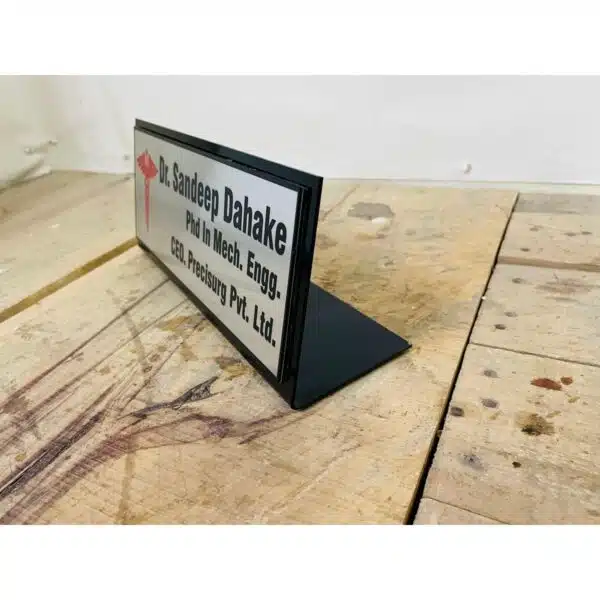 Desk Acrylic Name Plate customizable 3