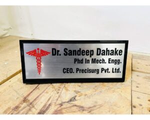 Desk Acrylic Name Plate customizable