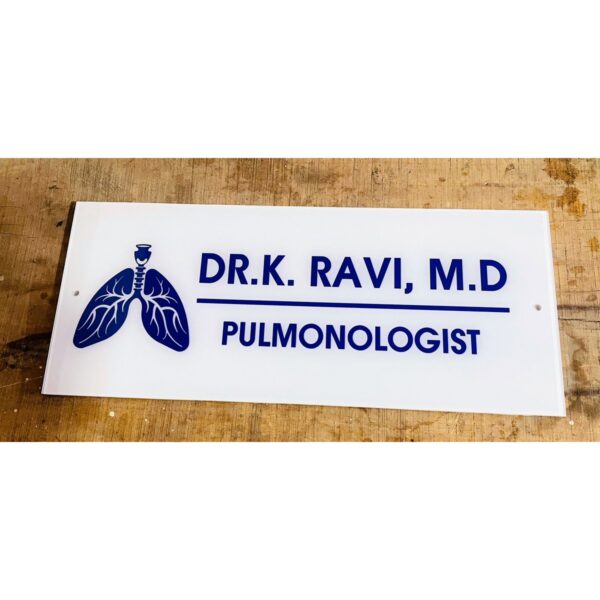 Doctor Acrylic Customizable Name Plate 2 1