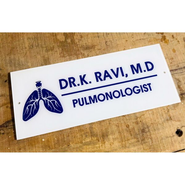 Doctor Acrylic Customizable Name Plate 3 1