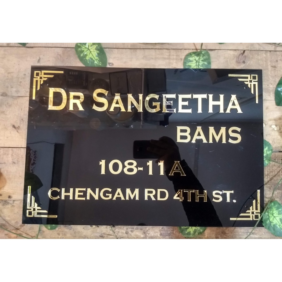 Doctor Acrylic Embossed Letters Name Plate