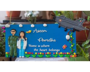 Doctor And Indian Air Force Themed Nameplate