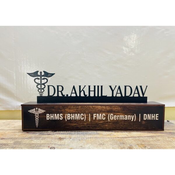 Doctor Desk Name Plate Customizable 1