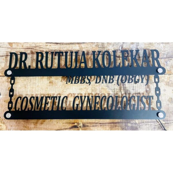 Doctors Reception Wall Metal LED Name Plate3