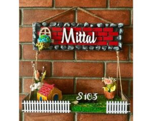 Dream House Wooden Name Plate 1