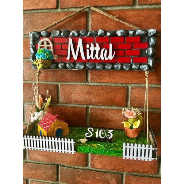 Dream House Wooden Name Plate 2