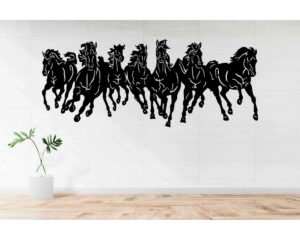 Elegance Unleashed Beautiful Running Horses Wall Art Decor (1)