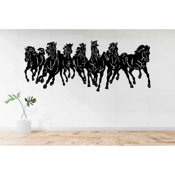 Elegance Unleashed Beautiful Running Horses Wall Art Decor (1)