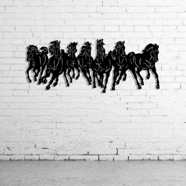 Elegance Unleashed Beautiful Running Horses Wall Art Decor (2)