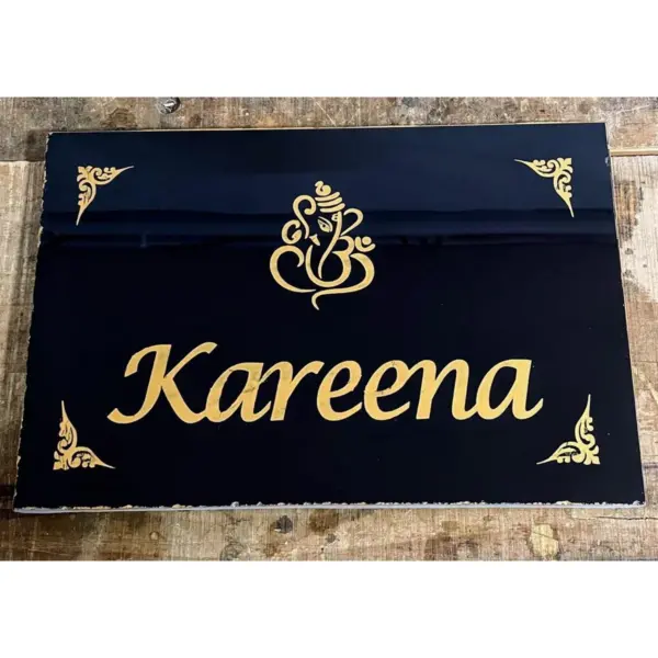 Elegant Granite Stone Engraved House Name Plate