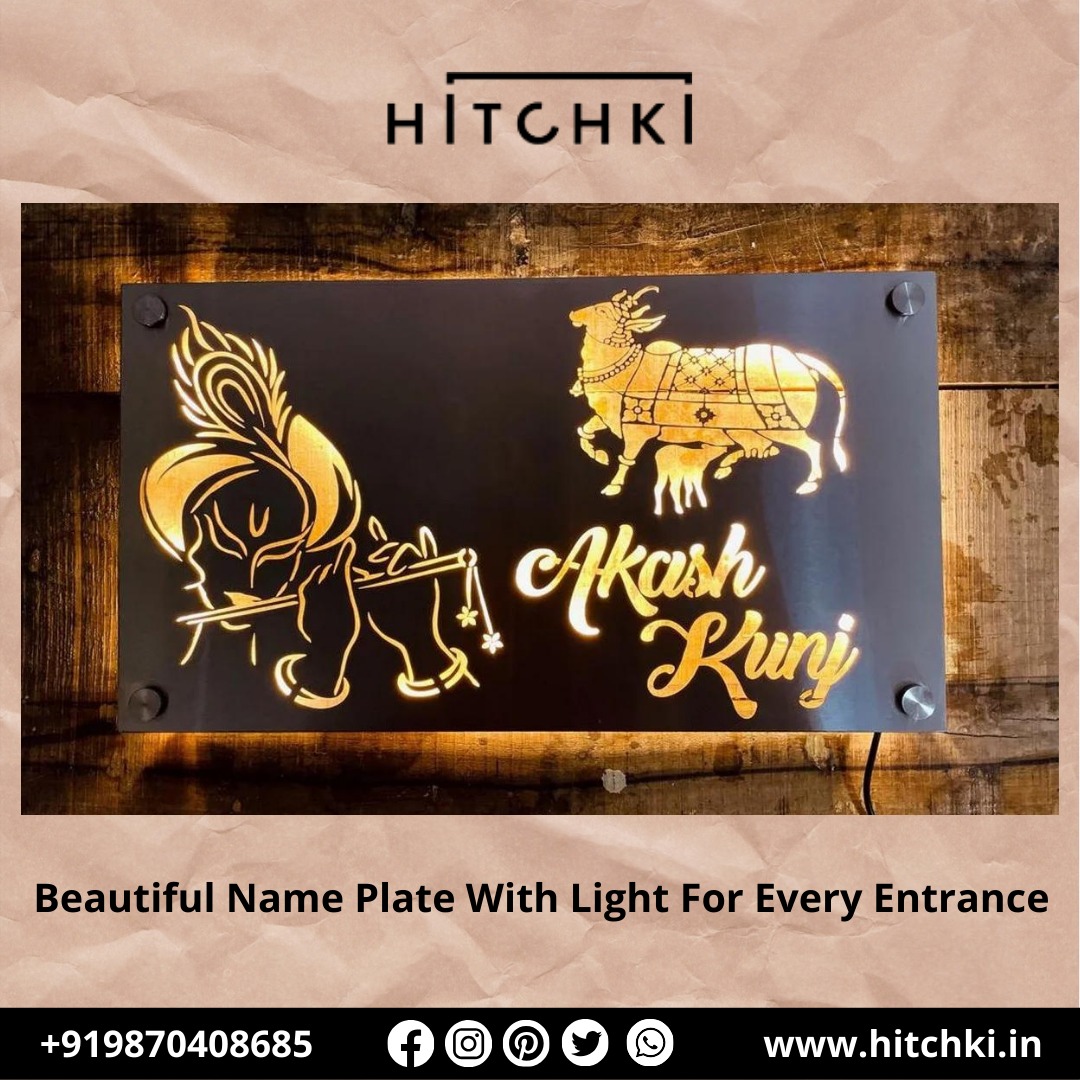 Elegant Lighted Name Plate – Add a Touch of Style to Your Entrance