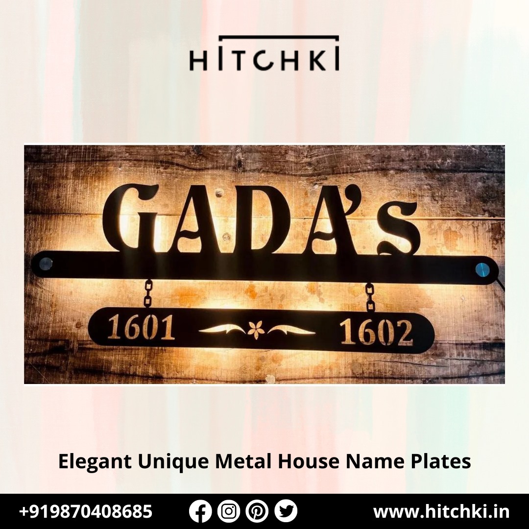 Elegant and Unique Metal House Name Plates Distinctive Style for Your Home