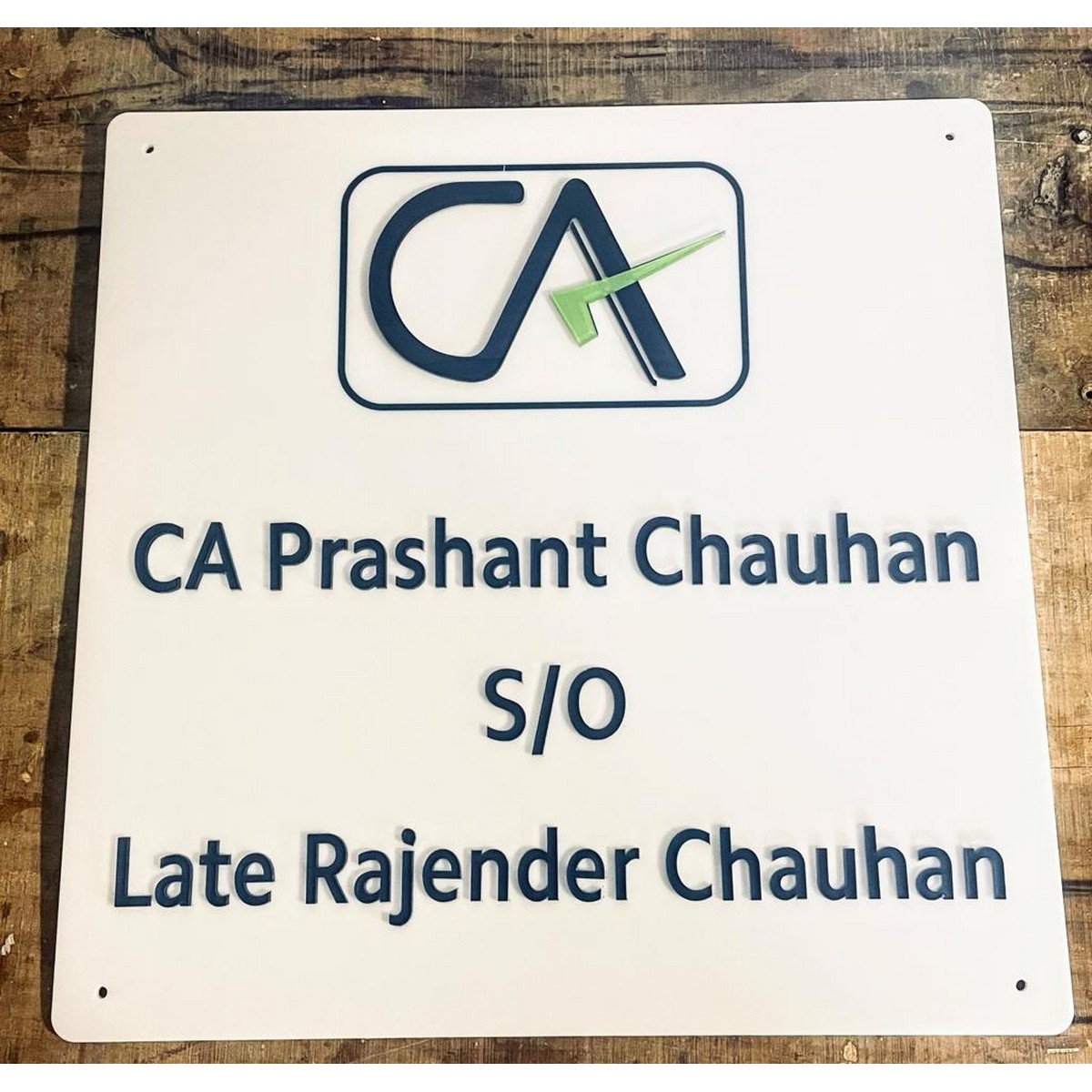 CA Name Plate for Office - Elevate Your Workspace