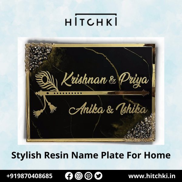 Elevate Your Home with a Stylish Resin Name Plate