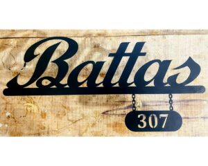 Elevate Your Home's Charm with Unique Battas Metal CNC Laser Cut House Name Plate