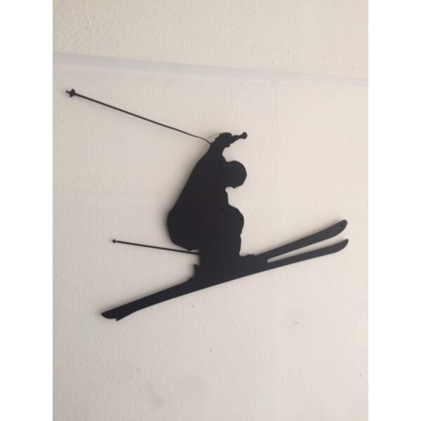 Elevate Your Space with Skier Metal Wall Decor LED Sign3
