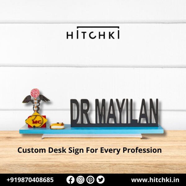 Elevate Your Workspace with Custom Desk Signs from Hitchki