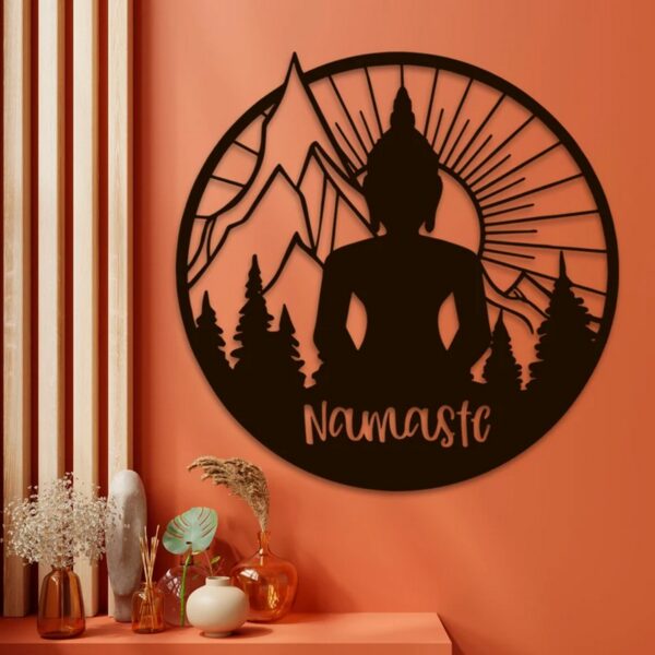 Find Serenity in Every Glance with Beautiful Buddha Meditation Metal Wall Art