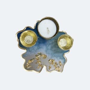 Flower Design Mini Pooja Platter