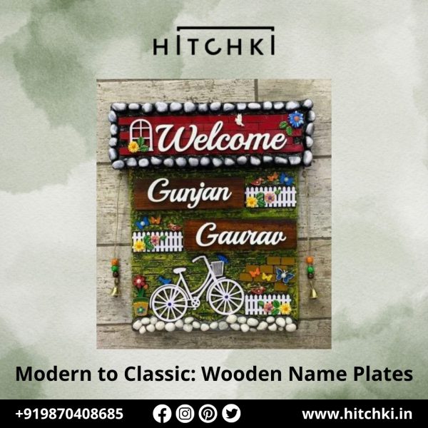 From Timeless Elegance to Modern Charm Beautiful Wooden Name Plates