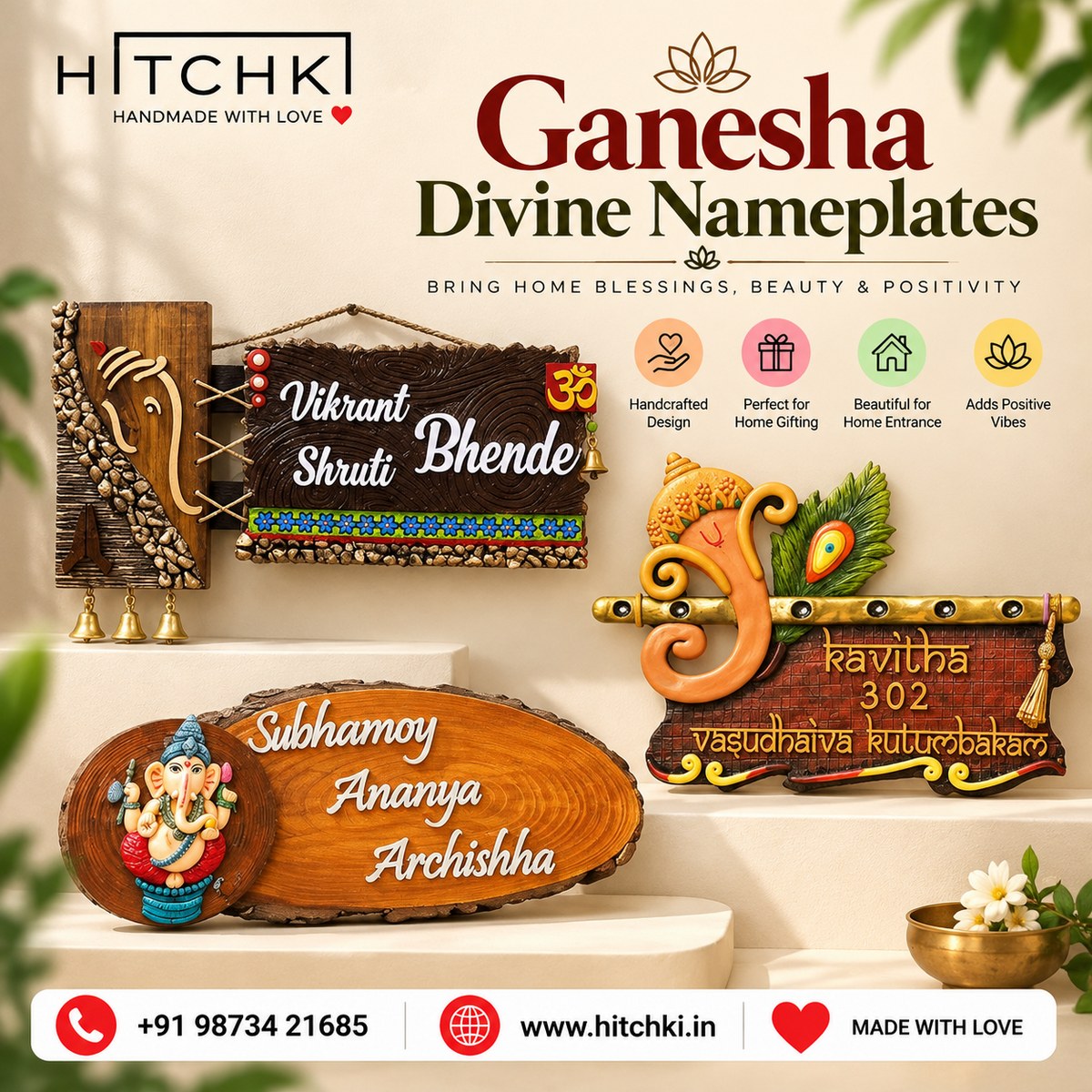 Ganesha Divine Nameplates