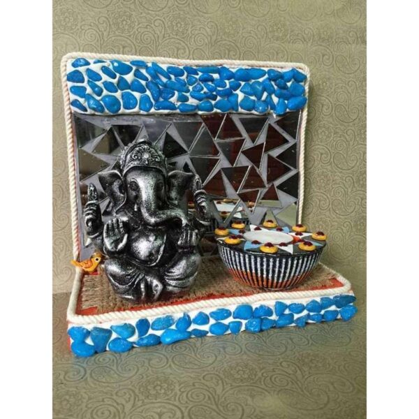 Ganesha Mirror mosaic Tea light 3
