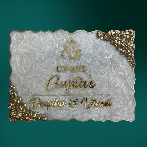 Resin Nameplate Epoxy Nameplate Trendy Nameplate Premium Nameplate House Nameplate