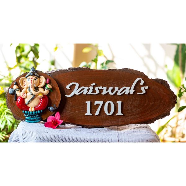 Ganesha themed nameplate