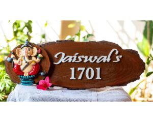 Ganesha themed nameplate