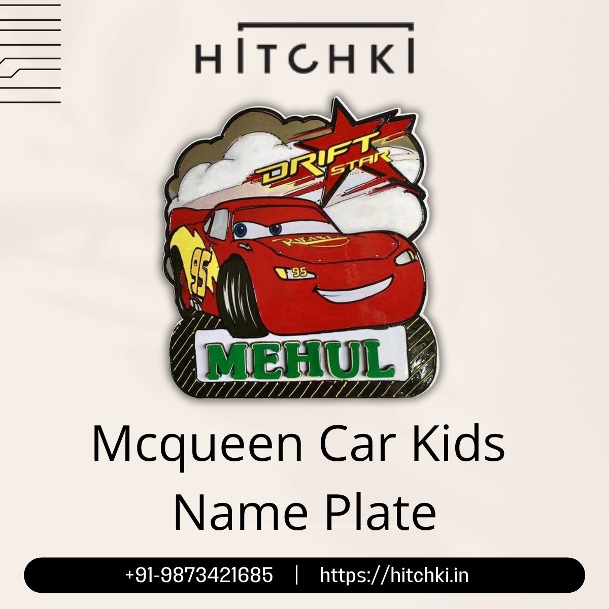 Get Custom Kids Nameplates on Hitchki Order Now
