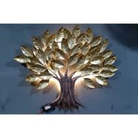 Golden Leaves Decorative Tree for Wall Decor  