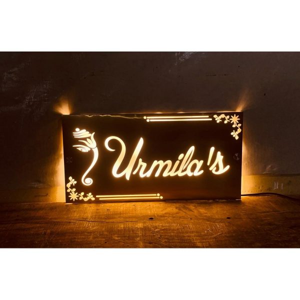 Golden Stainless Steel 304 Grade LED Waterproof Name Plate
