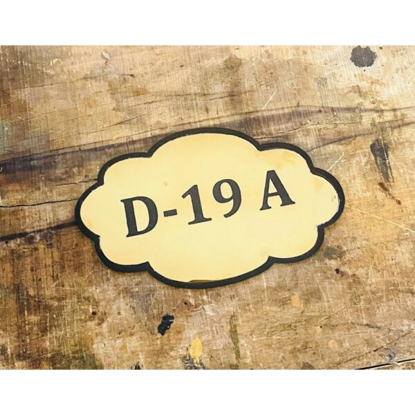 Golden Stainless Steel Lazer Engraved Door Number Plate1