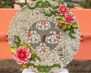 Handcrafted Floral Victorian Clock 1