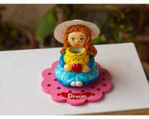 Handcrafted customized Clay doll