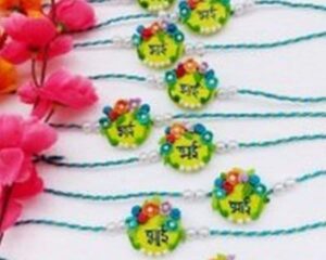 Handmade Customize Flower Rakhi