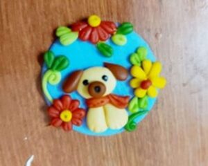 Handmade Customized Clay Rakhi For Your Brother 1