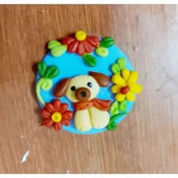 Handmade Customized Clay Rakhi For Your Brother 1