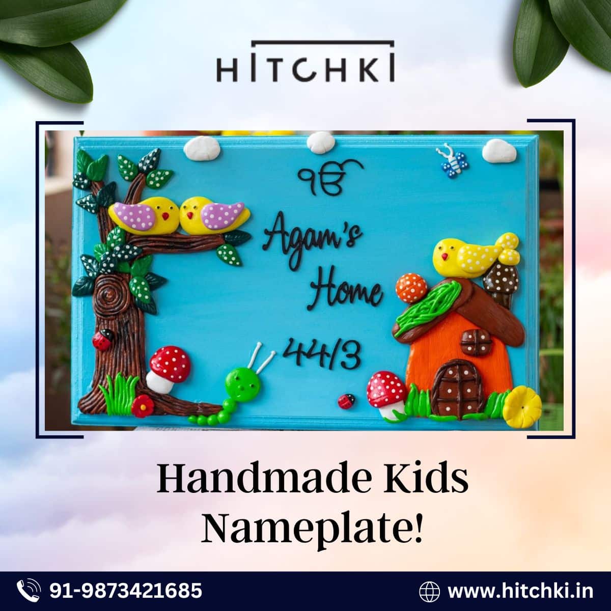 Handmade Kids Nameplate