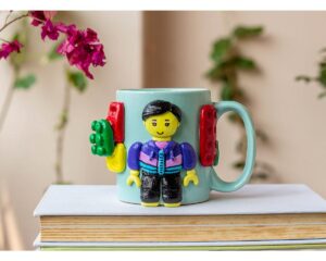 Handmade Lego Themed Customized Coffee Mug 1