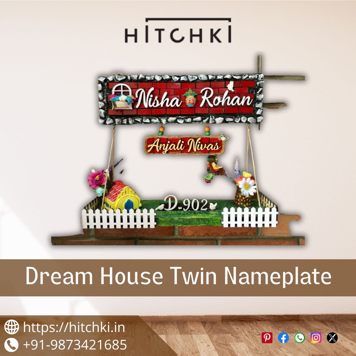Handmade Nameplates Elevate Your Home Hitchki