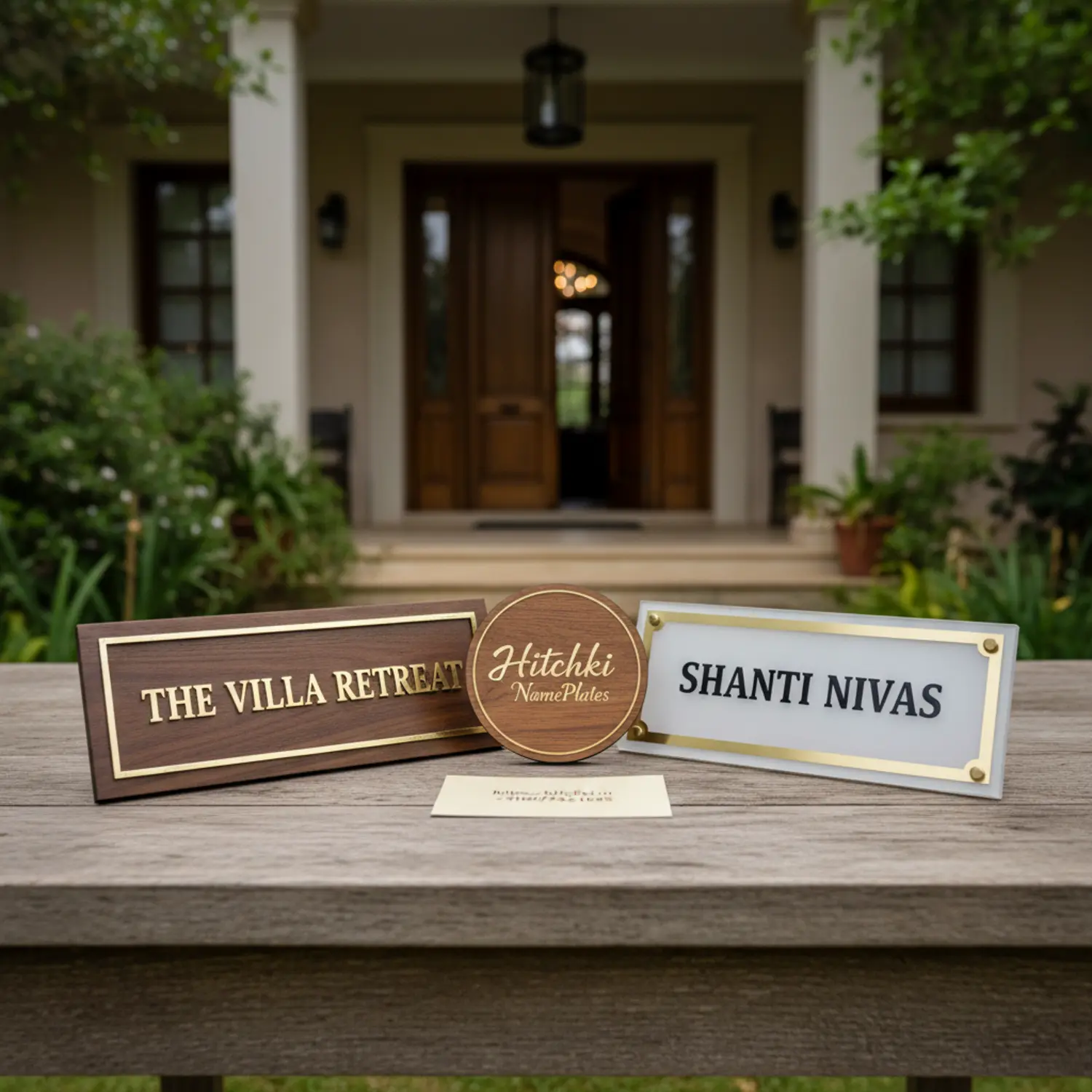 Handmade Nameplates for Villa