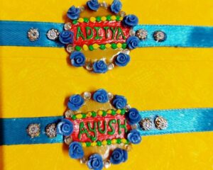 Handmade customized name rakhi for your brother