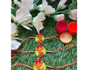 Handmade ganesha rakhi for your brother 1