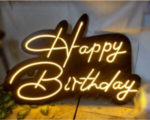 Happy Birthday Neon Sign